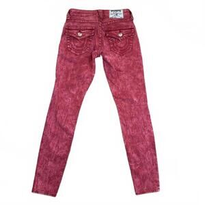 True Religion Women's Skinny Jeans Size Unknown Red Acid-Was
